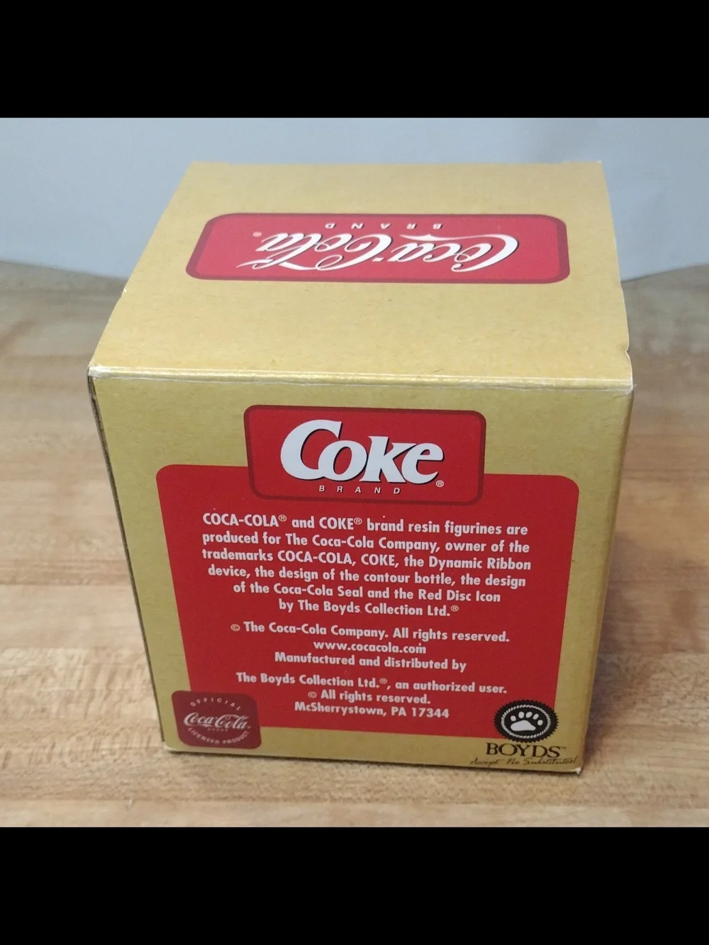 Boyds Bears Coca Cola Billy Ahhh 919904 First Edition 1E Crossover Boxed Mint